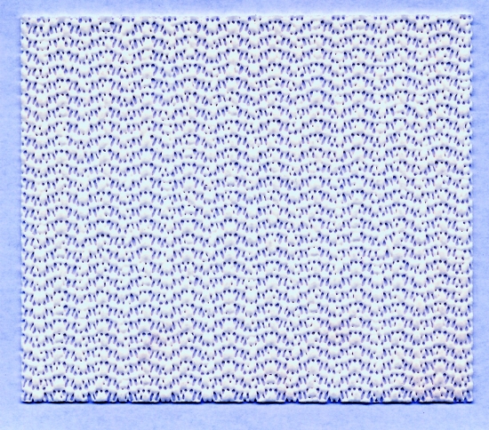 Slingreduk Struktur Marineblå 80 cm bred
