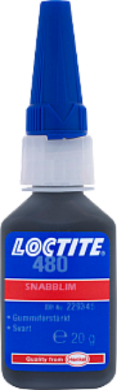 Loctite 480 Huritiglim 20gr, gummi mot metall