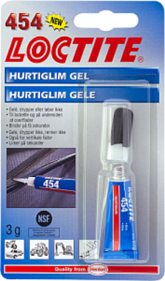 Loctite 454 hurtig lim gele 3 gr