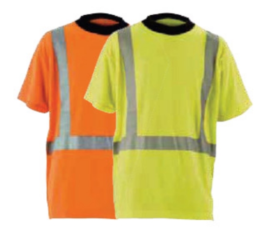 T-skjorte Synlighet Fluo/orange str M