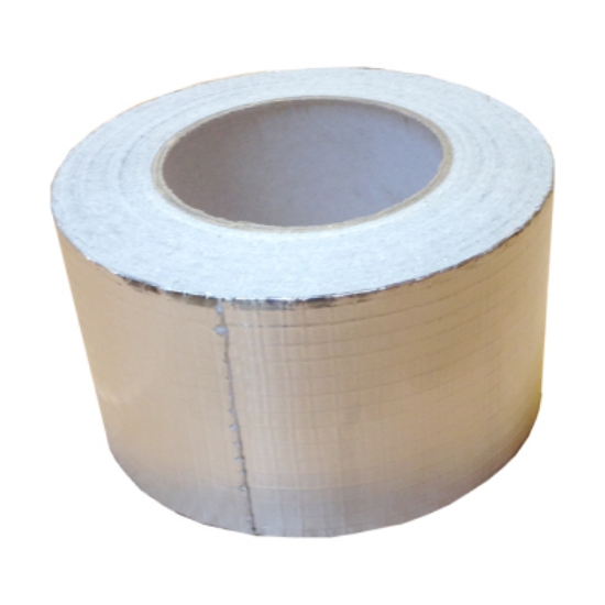 Alum.tape, forsterket 75 mm/rl a 45 mtr