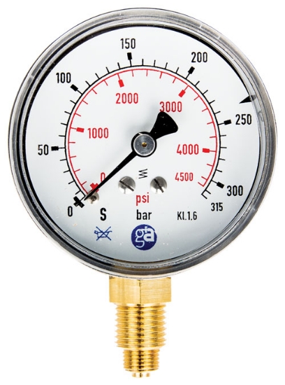 Manometer 0-4 BAR uttak NED R1/4"