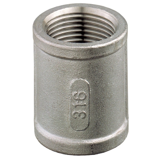 Muffe 1/8" AISI316 rørdel