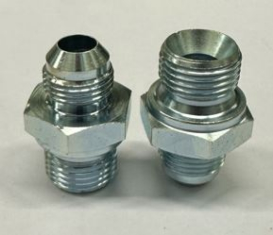 Bilde av Adapter 1/2" BSP male - JIC 3/4"-16 male stål