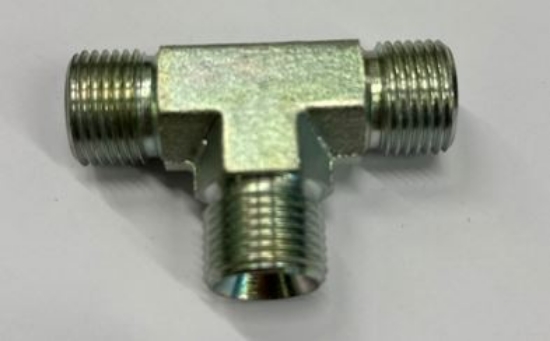 Bilde av T 1/4" utv.  BSP 60 gr  stål utv gj alle ender