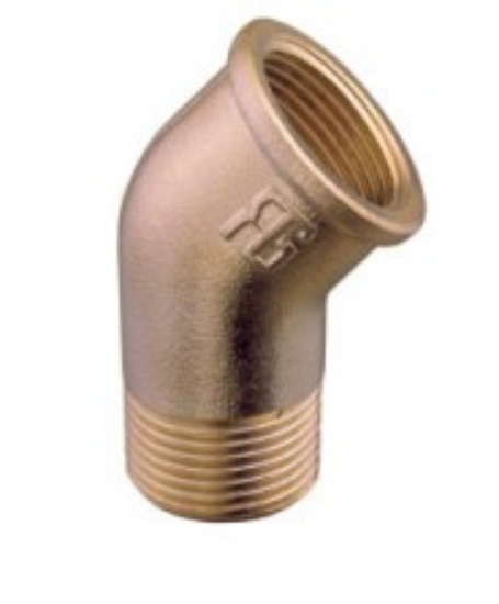 Bilde av Messing albu 45gr 1.1/2" inn/utv