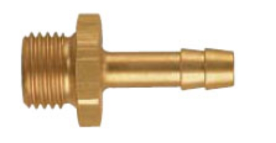 Bilde av Sl.nippel messing 3/8" utv bsp x 1/4" -6mm sl.sokkel