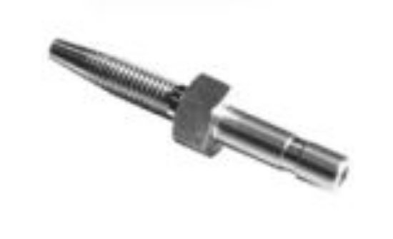 Bilde av Slangestuss AISI 316 6 mm Rett for fett slange