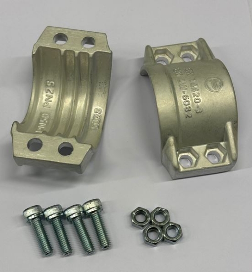 Bilde av Klemmbakke alu til 2" slange 63-67mm 