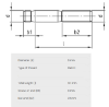 Bilde av Pinneskruer,sorte 8.8 Din 938  M8x30