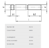 Bilde av Pinneskruer,sorte 8.8 Din 938  M10x35