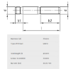 Bilde av Pinneskruer,sorte 8.8 Din 938  M20x40