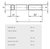 Bilde av Pinneskruer,sorte 8.8 Din 938  M20x60