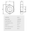 Bilde av Kontramutter A4 Din 439B M20x1,5 Fingj