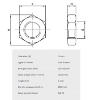 Bilde av Kontramutter A4 Din 439B M12x1,25 Fingj.