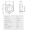 Bilde av Kontramutter A4 Din 439B M10x1,0 Fingj.