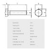 Bilde av Skruer,A4-80 Din 933 M4x50