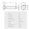 Bilde av Skruer,A4-80 Din 933  M10x40