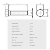 Bilde av Skruer,A4-80 Din 933  M16x120