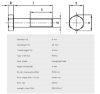 Bilde av Skruer,A4-80 Din 931 M6x40