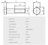 Bilde av Skruer,A4-80 Din 931 M6x45