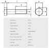 Bilde av Skruer,A4-80 Din 931 M6x60
