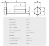 Bilde av Skruer,A4-80 Din 931 M6x65