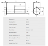 Bilde av Skruer,A4-80 Din 931 M6x90