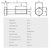 Bilde av Skruer,A4-80 Din 931 M8x40