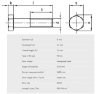 Bilde av Skruer,A4-80 Din 931 M8x70