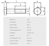 Bilde av Skruer,A4-80 Din 931 M8x100