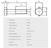 Bilde av Skruer,A4-80 Din 931 M10x160
