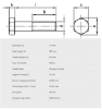 Bilde av Skruer,A4-80 Din 931 M24x180