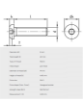 Bilde av INSEX BH ISO7380 M8x40  A4