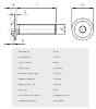 Bilde av INSEX BH ISO7380-2  M 8x70 A4 MED FLENS!