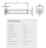 Bilde av Maskinskruer SH  ISO 14581 A4 M3x40 TX10