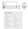 Bilde av Maskinskruer SH  ISO 14581 A4 M6x60 TX30