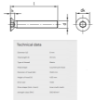 Bilde av Maskinskruer SH  ISO 14581 A4 M8x35 TX45