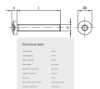 Bilde av Maskinskrue Pan ISO 14583  A4 M3x5 mm TX10