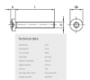 Bilde av Maskinskrue Pan ISO 14583  A4 M3x10 mm TX10