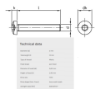 Bilde av Maskinskrue Pan ISO 14583  A4 M3x12 mm TX10