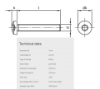 Bilde av Maskinskrue Pan ISO 14583  A4 M3x25 mm TX10