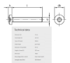 Bilde av Maskinskrue Pan ISO 14583  A4 M4x25 mm TX20