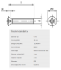 Bilde av Maskinskruer LH  Din 966A  A4 M6x25 PZ