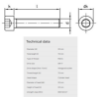 Bilde av Unbraco SYL Din 912 A4 80 M20x70