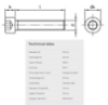 Bilde av Unbraco SYL Din 912 A4 80 M20x60