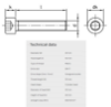 Bilde av Unbraco SYL Din 912 A4 80 M20x50