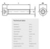 Bilde av Unbraco SYL Din 912 A4 80 M16x60