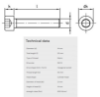 Bilde av Unbraco SYL Din 912 A4 80 M14x50