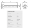 Bilde av Unbraco SYL Din 912 A4 80 M5x25